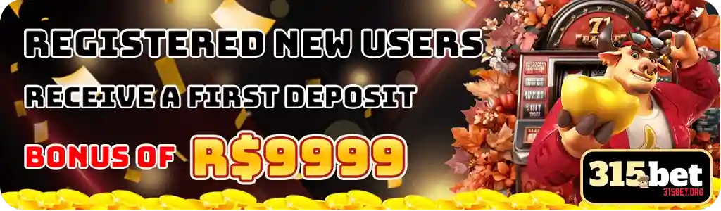 Bônus de boas-vindas exibido na tela de cadastro do 315BET